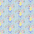 Skizze Ostern hellblau